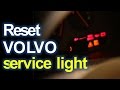 Släck service lampan på Volvo S80