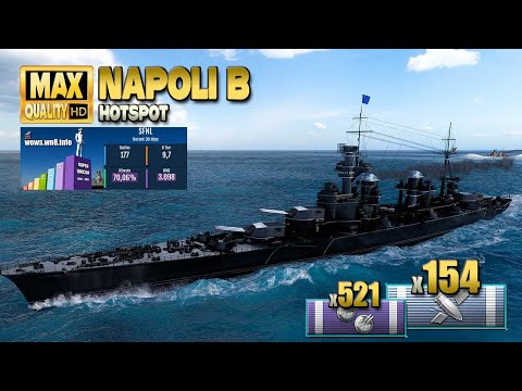 Excellent player with cruiser  quot Napoli B quot  on map Hotspot   World of Warships