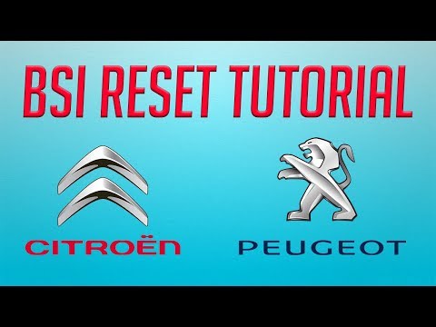 Tutorial how to BSI reset step by step on ... and Peugeot