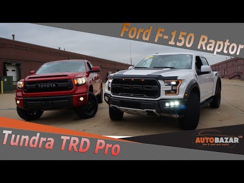 2018 Ford Raptor VS Toyota Tundra TRD 2017. Essai routier Ford Raptor 2018 et Toyota Tundra TRD PRO 2017