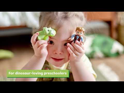 LEGO DUPLO Jurassic World T. rex and Triceratops Dinosaur Breakout 10939