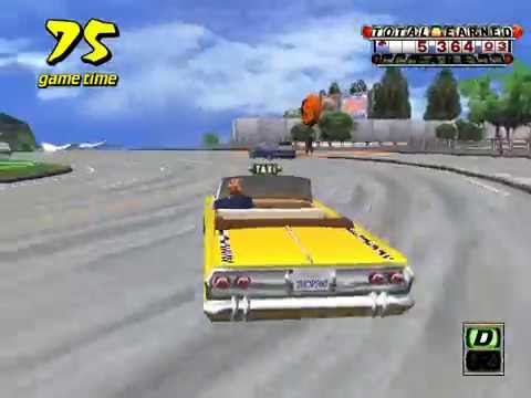 Crazy Taxi Arcade Longplay Gameplay