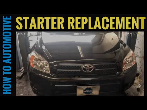 How to Replace the Starter on a 2005-2012 Toyota RAV4 with 2.4L Engine.