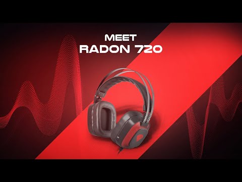 GENESIS RADON 720 gaming slušalke z mikrofonom, 7.1 STEREO, LED osvetlitev, USB, programska oprema, pleten kabel, črno rdeče