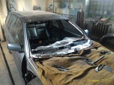 Opel Omega B. Ремонт рамки лобового стекла. Repair of the windshield bracket.