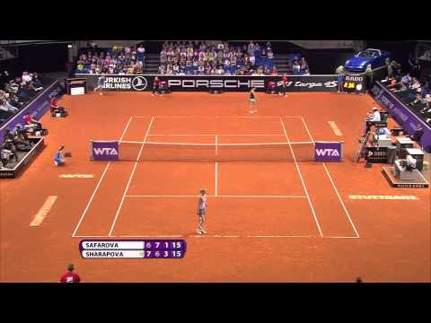 Lucie Safarova (CZE) vs Maria Sharapova (RUS) - Porsche Tennis Grand Prix 2014