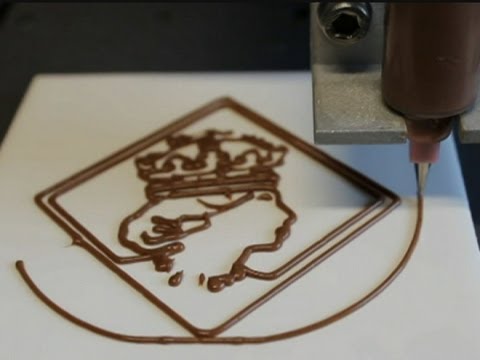 الرسم بالشكولاته 