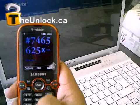 Samsung Garvity 2 SGH-t469 Network Unlocking Instructions