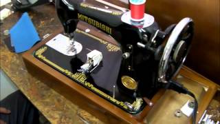 三菱　ビンテージミシン　グレー 2025年最新】三菱 足踏み ミシンの人気アイテム - メルカリ