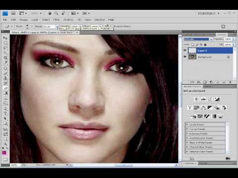 Photoshop CS4 Tutorial: Applying Make-up [How I change Colour]