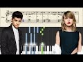 Taylor Swift & Zayn - I Dont Wanna Live Forever - Piano Tutorial + SHEETS