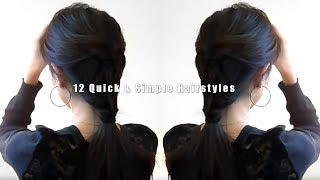 12 Quick & Simple Hairstyles