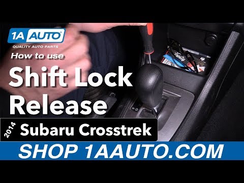 How to Use Shift Lock Release 14-17 Subaru Crosstrek
