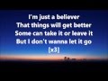 Believer - American Authors LYRICS