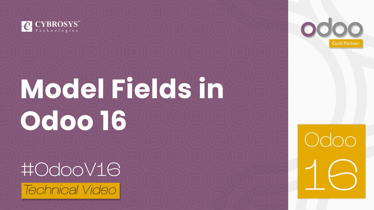 Model Fields in Odoo 16 | Odoo 16 Development Tutorials | 12.08.2022
Odoo supports several fields for better data handling with specific options for each type. The fields can be categorized into 3 types: ... Model Fields in Odoo 16 | Odoo 16 Development Tutorials | 12.08.2022
Odoo supports several fields for better data handling with specific options for each type. The fields can be categorized into 3 types: ...