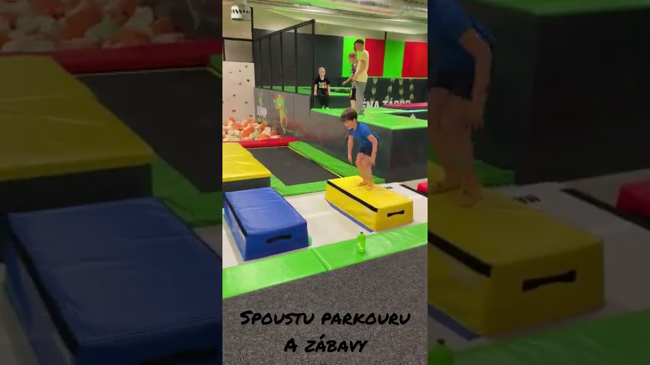 Kroužek parkouru s Jardou v Jump aréně Tábor