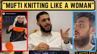 MUFTI MENK KNITTING LIKE A WOMAN? - HE GOES MAD ON MUFTI MENK