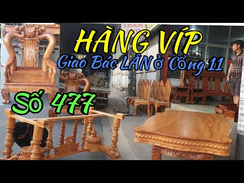 GIAO Bộ Đào Hương Vân 14 , Bàn Ăn Gõ VÍP Cho Bác LÂN ở Cổng 11 |Đồ Gỗ Trâm Anh| Số 477