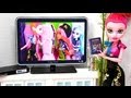 How to Make a Doll Flat Screen TV with DVD Player : Special Monster High 13 Wishes Project