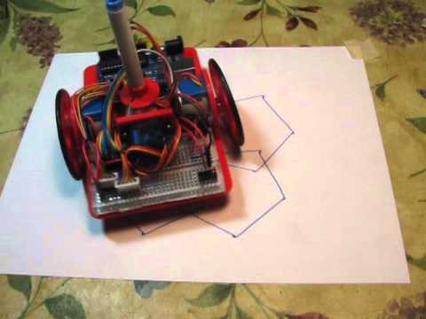 Arduino Drawing robot doing random patterns