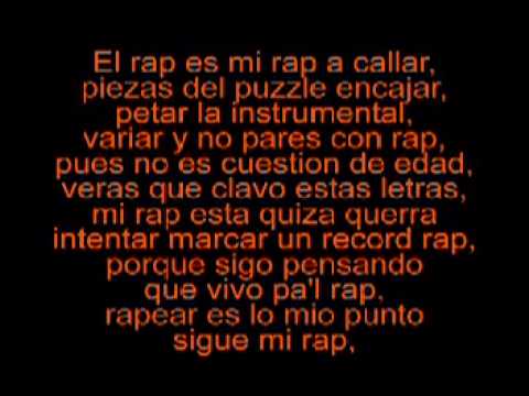 LETRA DE CANCION RAP letra de cancion rap: