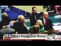 Rob Ford Toronto mayor Knocks Down Woman Councilor - Mayor Goes WILD!