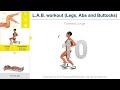 L.A.B. workout (Legs, Abs and Buttocks)