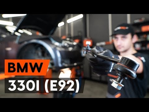 Как заменить тягу стабилизатора передней подвески BMW 330i 3 (E92) (ВИДЕОУРОК AUTODOC)