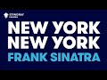 New York, New York in the style of Frank Sinatra karaoke video with lyrics