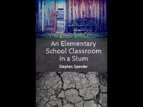 AN ELEMENTARY SCHOOL CLASSROOM IN A SLUM- CLASS XII