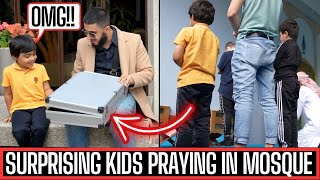 GIFTING MUSLIM KIDS PRAYING IN FIRST ROW - EXPERIMENT