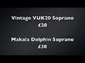 Ukulele comparison - cheap to expensive