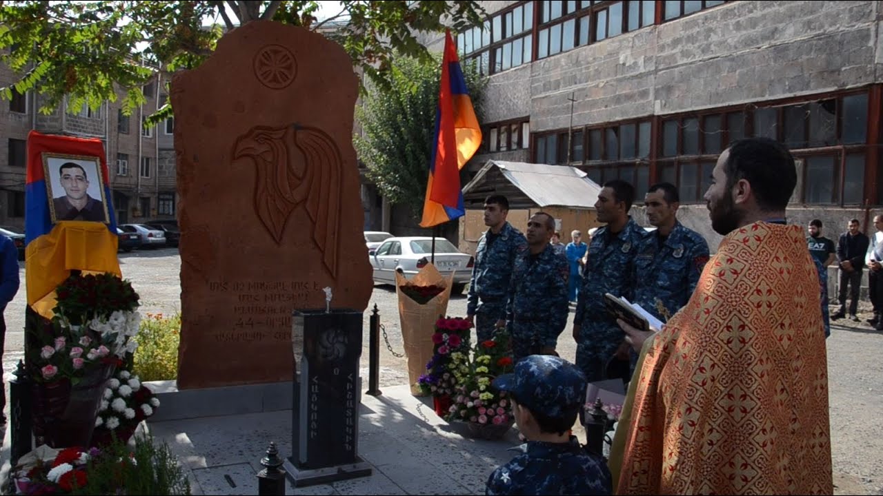 Բացվեց 44-օրյա պատերազմի մասնակից, ոստիկանության զորքերի ծառայող Հայկ Գևորգյանի հիշատակը հավերժացնող հուշարձանը