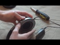 How to remove Denon AH-D2000 Cups - Disassembly guide - By TotallydubbedHD