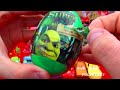 12 Surprise Eggs Peppa Pig SHREK Toys Power Rangers Samurai Hello Kitty Easter Egg Toy Surprises WOW