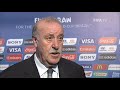 Spain's Vicente DEL BOSQUE Final Draw reaction (Spanish)