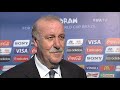 Spain's Vicente DEL BOSQUE Final Draw reaction (Spanish)