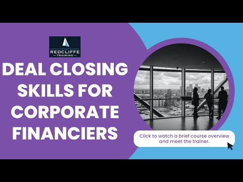 Online Deal Closing Skills for Corporate Financiers Webinar