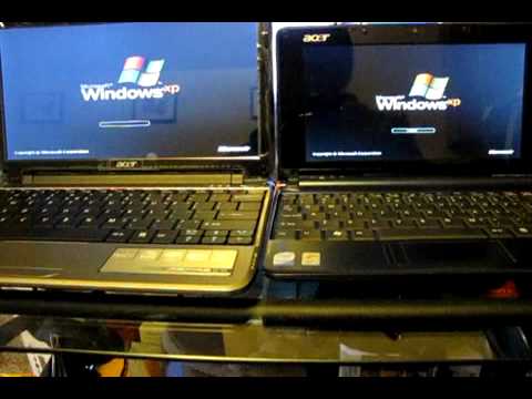 Acer Aspire One AO751H 751 751H Vs Acer Aspire One ZG5 In Boot Up To Windows XP