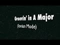 A Major (Ionian Mode) - Happy Groove Backing Track!