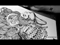 Time Lapse Drawing : Dot-Drawing Technique