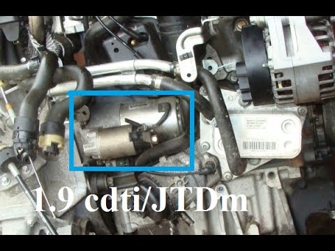How to remove the starter motor - 1.9 cdti - Zafira, Astra, Vectra, Alfa Romeo, Fiat,