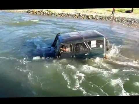 Unsinkable UAZ HUNTER and ford 2 meters!