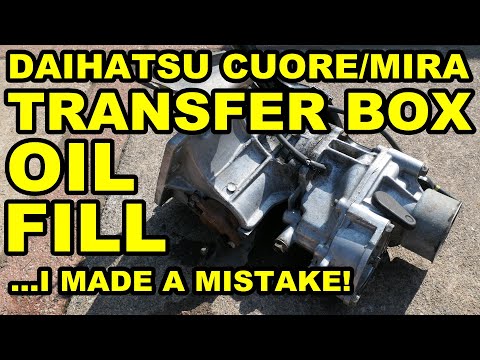 Daihatsu Cuore Avanzato TR-XX R4 L512S Transfer Box Oil Filling: A Correction To My Previous Video