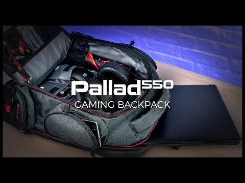 GENESIS PALLAD 550, nahrbtnik za prenosnik za gamerje, do 17.3'', vodoodporen, sistem zračenja, Anti-Shock