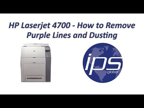 HP Laserjet 4700 - How To Remove Purple Lines And Dusting Updated