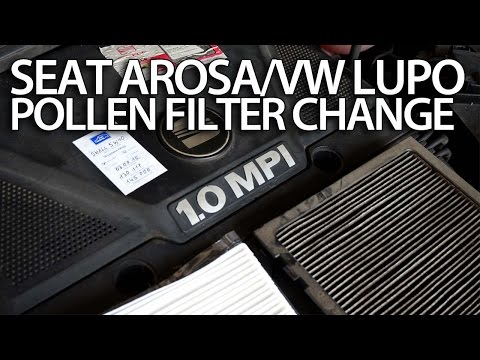 How to change pollen filter in Seat Arosa Lupo (cabin air filter replace)