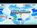 New Super Mario Bros. U - Meringue Clouds-2 Seesaw Shrooms Star Coins Guide & Walkthrough