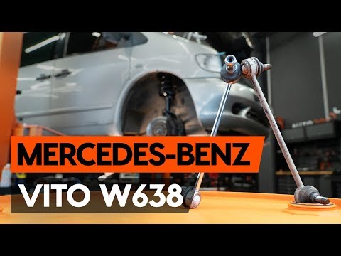 Расположение резинок стабилизатора в Mercedes-Benz Viano