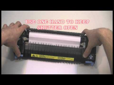 Clearing a Fuser Paper Jam on the HP 3600 Color LaserJet Printer Duration: 2:02. Total Views: 10,214